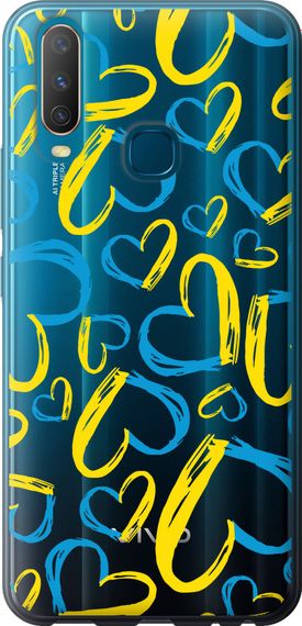 Чехол на Vivo Y15 Сердца UA "5292u-1791-17620"