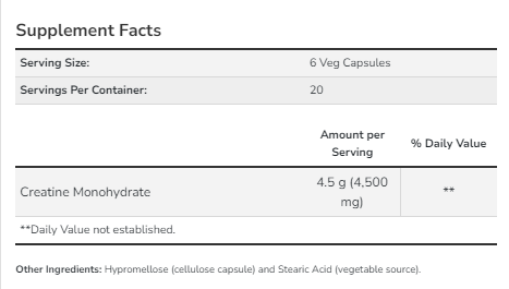 Creatine 750mg - 120 caps | Зображення 1