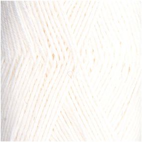 Шкарпеткова пряжа Rico Design Superba Premium Uni 50 г, 001 молочний