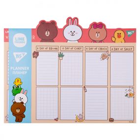 Планінг настільний YES Line Friends 252176 34.5х27 см 52 листи