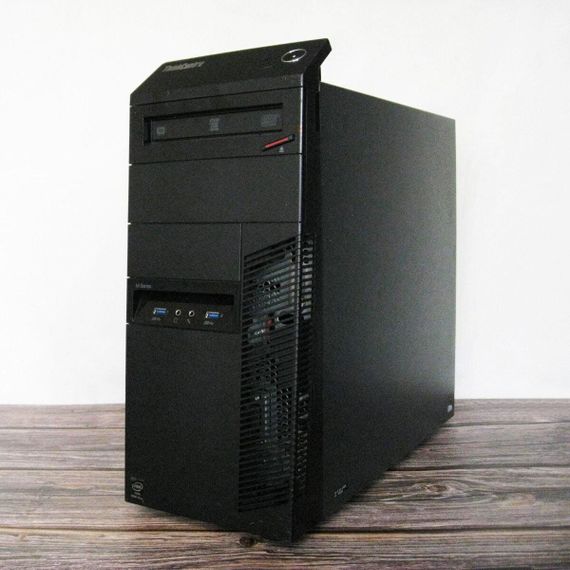 ПК Lenovo ThinkCentre M93p Tower / Intel Core i3-4130 (2 (4) ядра по 3.4 GHz) / 8 GB DDR3 / 500 GB HDD / Intel HD Graphics 4400 / DVD-RW / 280W + Кабель живлення б/в | Зображення 3