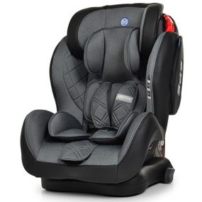 Автокресло ME 1057 BASTION Dark Gray (2шт) детское,группа 1-2-3,isofix, темно-серый лен+кожа