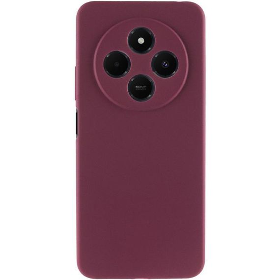 Чохол Silicone Cover Ummi Lakshmi Full Camera (AA) для Xiaomi Redmi 14C / Poco C75 Бордовий / Marsala | Зображення 1