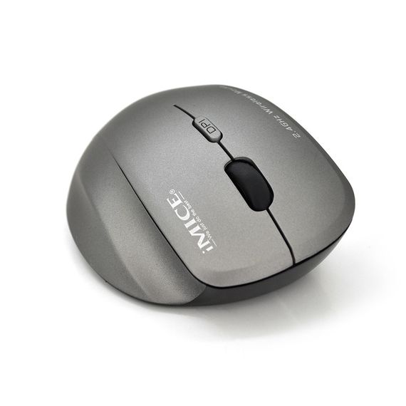 Миша бездротова iMICE G6, 6 кнопок, 800/1200/1600 DPI, 2.4Ghz 10м, Windows xp/Vista/Win7/8/10 Mac OS X, 1*AA, Grey, COLOR BOX, Q60 | Зображення 1
