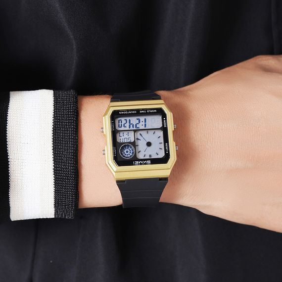 Годинник наручний Skmei 2347BKGD Gold-Black | Зображення 4