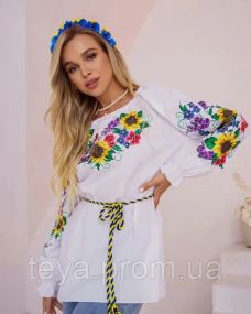 Блуза колір білий розмір XXL FI_005151