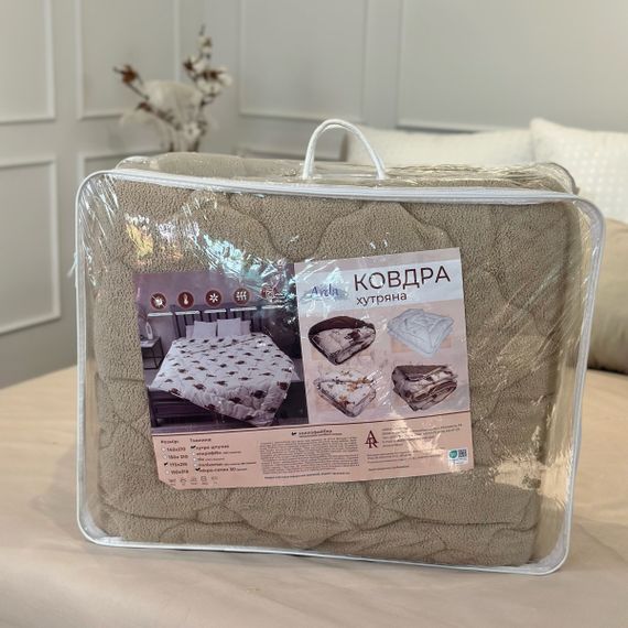 Ковдра полуторна відкрита двостороння з вовни Arda Camell Wool 21436 150х210 см бежева | Зображення 2