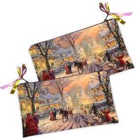 Косметичка жіноча В предвкушении Новогодних праздников 20х12 см (K_NG060)