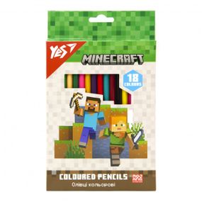 Набір кольорових олівців YES Minecraft 290765 18 кольорів