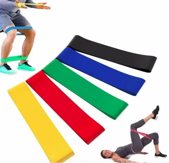 Резинки для фитнеса Loop Bands 5 штук с чехлом в комплекте | Зображення 4