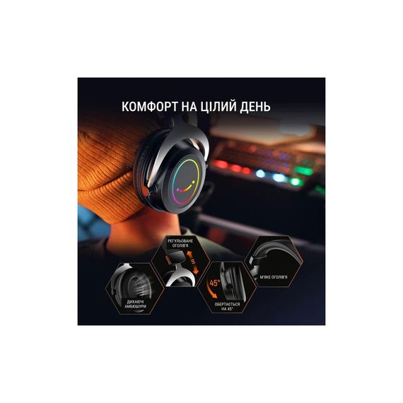 Навушники Fifine H3 RGB Black (H3) | Зображення 7