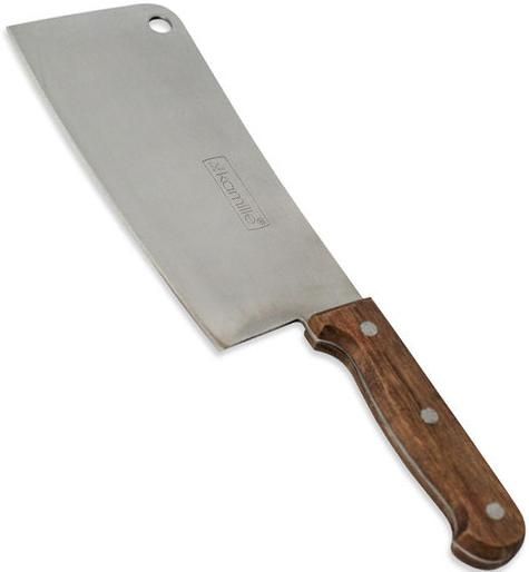 Сокирка кухонна Kamille Eco Force 18см з дерев'яною ручкою