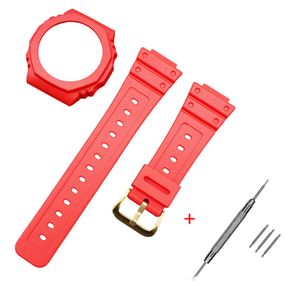 Ремінець + безель (рант) для Годинник C2asio G-Shock GA-2100 Red GD