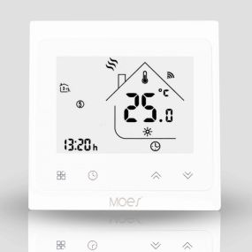 Wi-fi регулятор водяного теплого пола Moes White (BHT-002-GALWW)