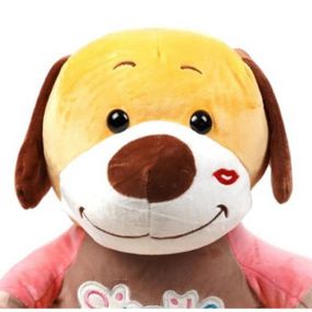 Игрушка-плед Собачка Smile 3в1 36см (плед 100*150см) Коричневая