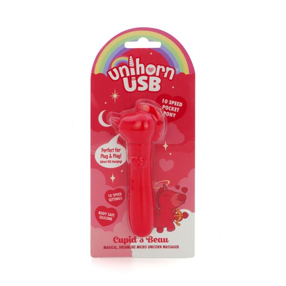 Вібратор-єдиноріжка Unihorn USB Bullet – Cupid's Beau, віброкуля, USB-зарядка, 10 режимів | Зображення 5