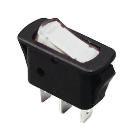 Переключатель KCD3-101N-12 W/B 220V 1 клавиша белая с подсветкой Ny95500840