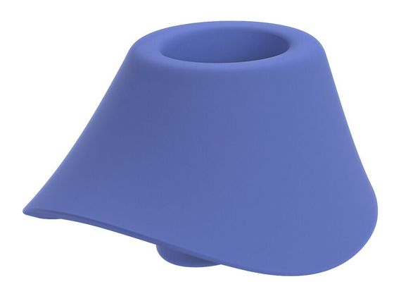 Вагінально-кліторальний стимулятор Womanizer Blend Vibrant Blue, вібрація + вакуум, 2 мотори | Зображення 3