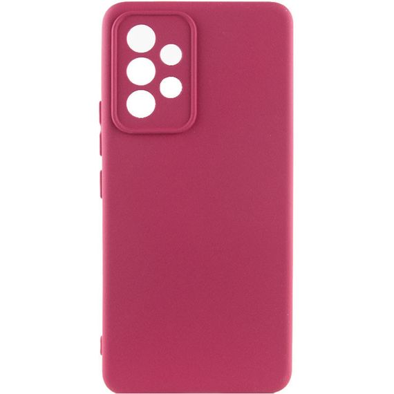 Чохол Silicone Cover Lakshmi Full Camera (AAA) для Samsung Galaxy A73 5G, Бордовый