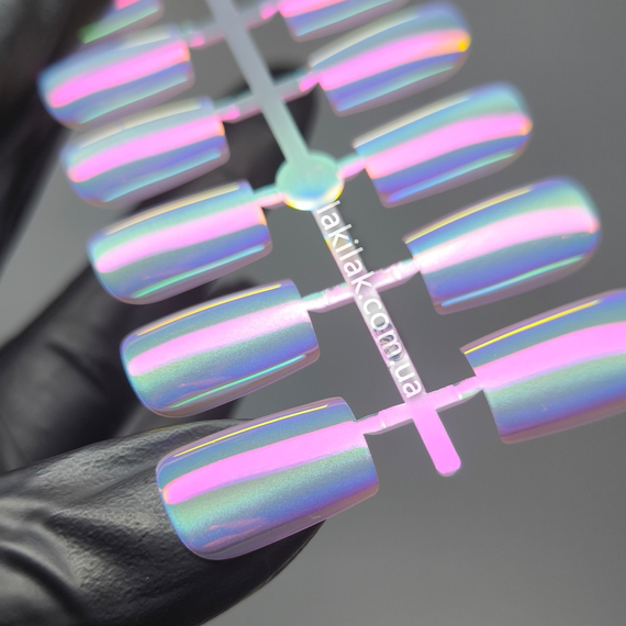 Гелеві тіпси для нарорщення темная Аврора №4 (квадрат) 30шт