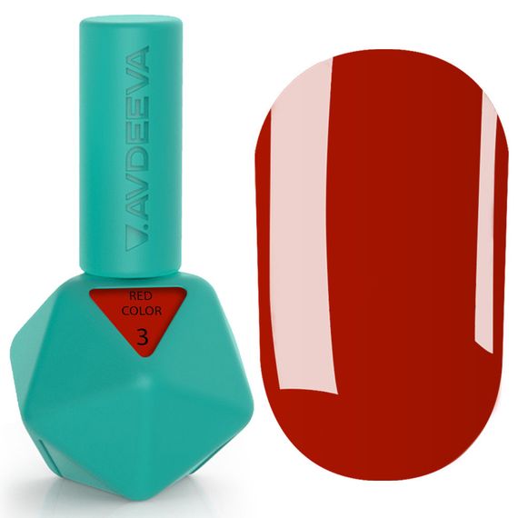 Гель-лак Victoria Avdeeva Red Color 03 (красный) 12 мл HEMA & TPO FREE | Зображення 4