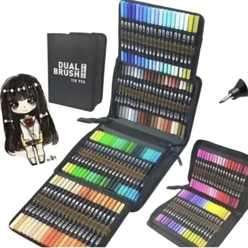 Акварельні маркери двосторонні 60шт Finecolour Sketch (23457055201_389) | Зображення 1