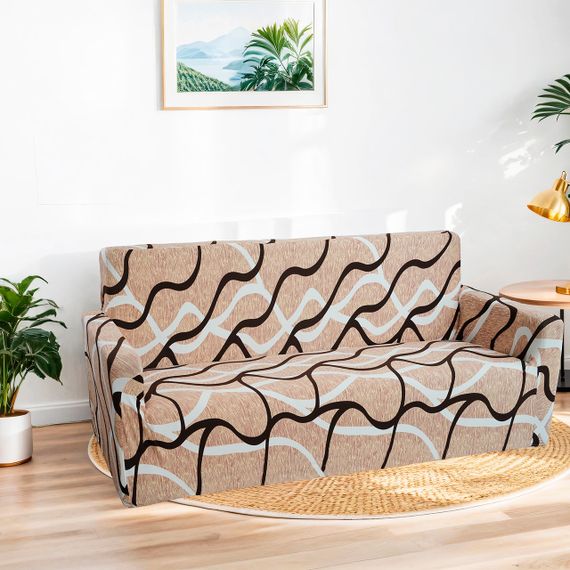 Чохол на диван тримісний (3-х місний) універсальний трикотажний Love You (81166) | Зображення 2