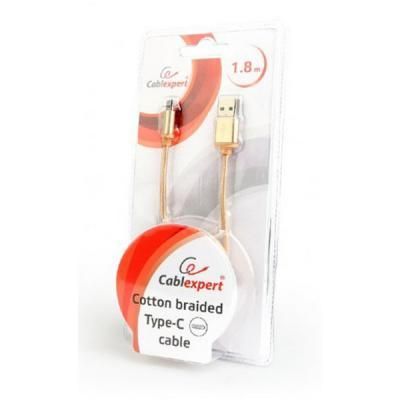 Дата кабель USB 2.0 AM to Type-C 1.8m Cablexpert (CCB-mUSB2B-AMCM-6-G) | Зображення 2