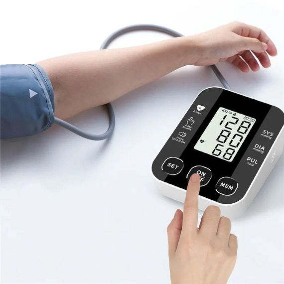 Автоматичний цифровий тонометр від батарейок або USB, BR-510 / Електронний вимірювач тиску / Плечовий тонометр з дисплеєм | Зображення 4