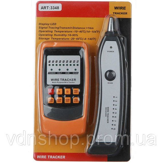 Кабельний LAN тестер трасошукач Веnеtесh GМ 6О з роз'ємами RJ-11 і RJ-45 шукач дротів індикатор проводки EJ-69 | Зображення 9