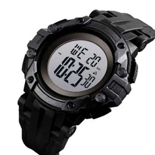 Годинник наручний чоловічий SKMEI 1545BKWT BLACK-WHITE, водонепроникний чоловічий годинник. Колір: чорний | Зображення 3