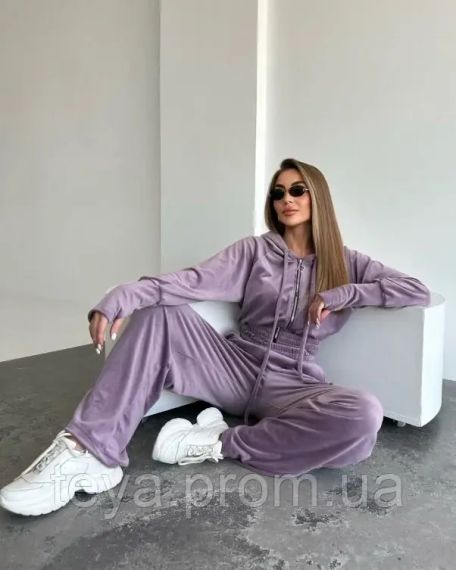 Спортивний костюм для жінок колір бузковий розмір L FI_008764 | Зображення 1