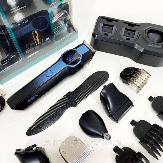 Машинка для стрижки волос с мотором VGR V-173 13 в 1, Машинка для стрижки акуммуляторная BX-60 | Зображення 5