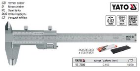 Штангенциркуль YATO Польща 150±0,02 мм YT-7200