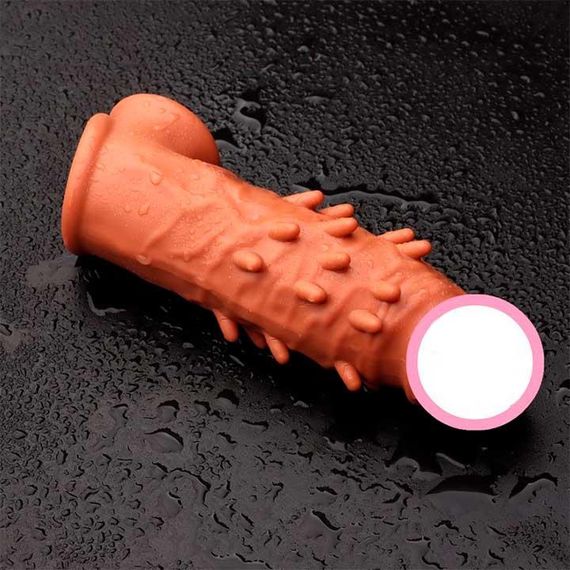 Насадка на пеніс із фіксацією мошоки та шипами Toyfa XLover 16,5 см | Зображення 2