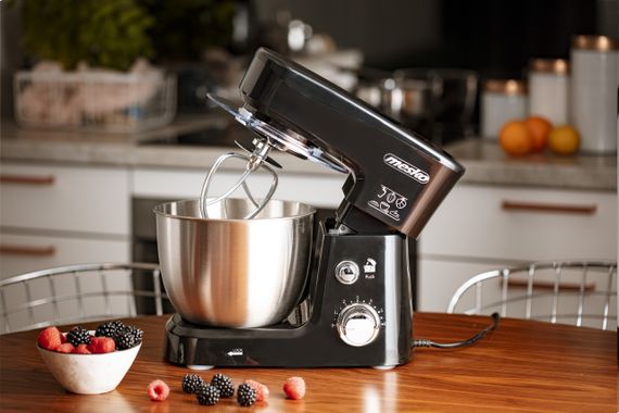 Планетарный миксер тестомес Mesko MS 4217 с чашей 3,5 л, кухонный миксер для теста 1200 Вт | Зображення 6
