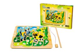 Пазл-сортер Puz-14471"Бичок" магнітний, в коробці р. 31.5x22x4.5 см PuzzleOk