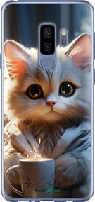 Чохол на Samsung Galaxy S9 Plus Білий кіт "5646t-1365-2448"