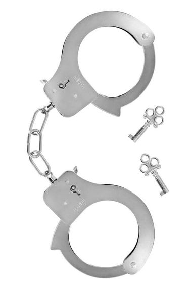 Наручники металеві Fetish Tentation Adjustable metal wrist cuffs Сріблясті One Size