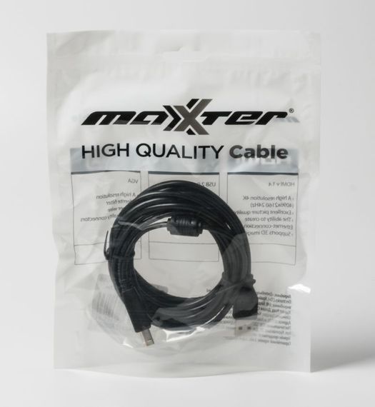 Кабель Maxxter UF-AMBM-10, USB2.0, 3м. | Зображення 1