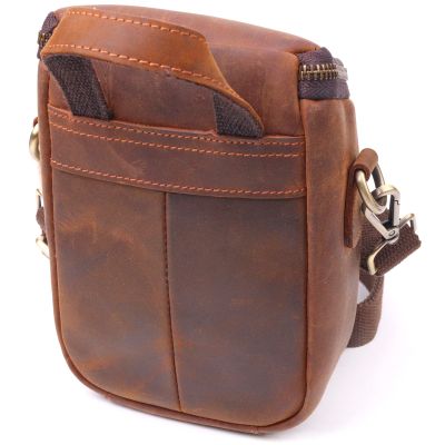 Сумка Vintage Чоловіча з натуральної вінтажної шкіри Коричнева (21295) | Зображення 3
