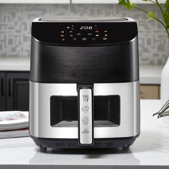 Аэрофритюрница 10 л с 6 программами и антипригарной чашей BITEK BT-9501 4200Вт | Зображення 5