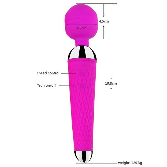 Вібратор "Чарівна паличка" USB фіолетовий | Зображення 1