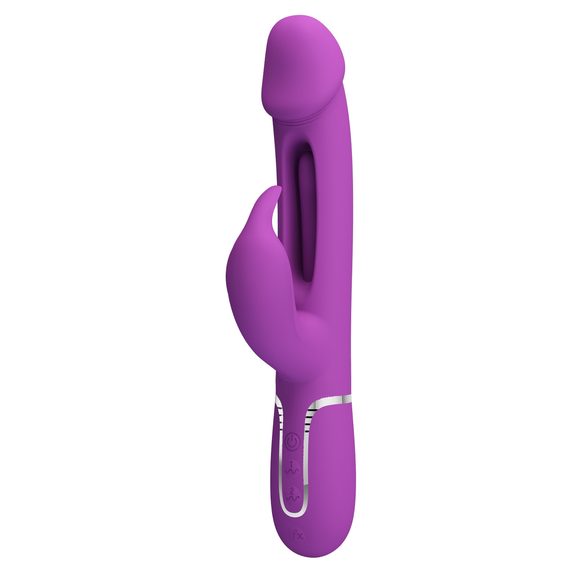 Вибратор с стимулятором клитора PRETTY LOVE - Kampas Rabbit 3 in 1 Purple, BW-500025-3 sexstyle | Зображення 2