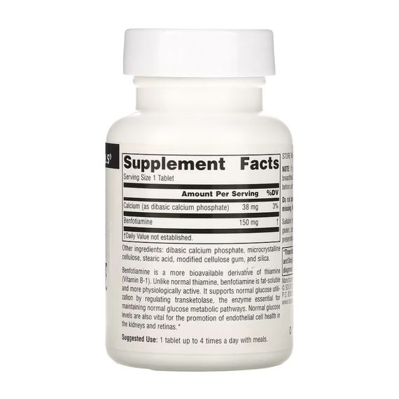 Benfotiamine 150mg - 60 tabs | Зображення 1