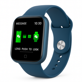 Smart Watch T80S, два браслети, температура тіла, тиск, оксиметр. Колір: синій GW-76