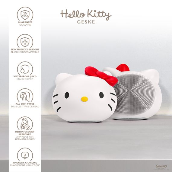 Ультразвукова щітка для обличчя GESKE Sonic Facial Brush 4в1 by Hello Kitty | Зображення 2