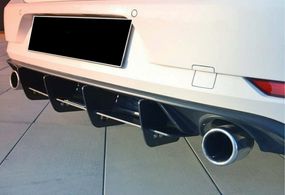 Задній дифузор DPT V-2 (для GTI, 2017-2019, чорний матовий) для Volkswagen Golf 7/E-Golf рр