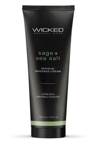 МАСАЖНИЙ КРЕМ WICKED SENSUAL 120 МЛ З АРОМАТОМ ШАЛФЕЮ