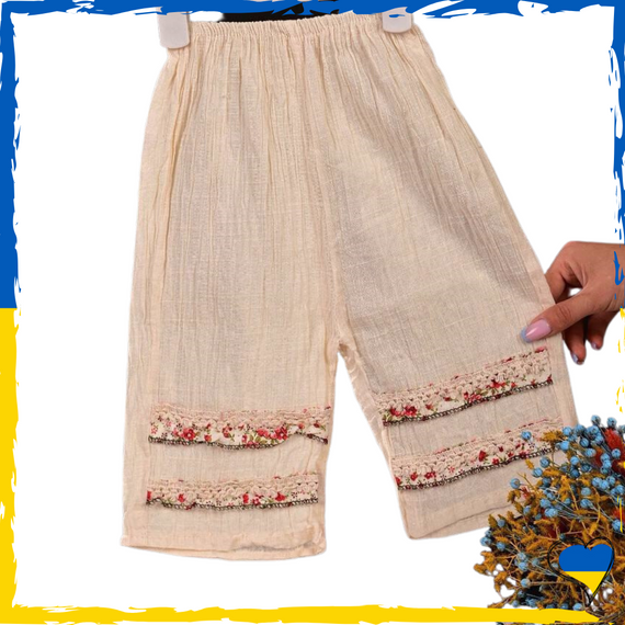 Костюм дитячий для дівчинки. Костюм дитячий. Костюм льон | Зображення 2